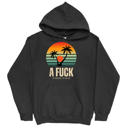 Oasis Vintage Print A Fuck is Good to Give Gildan Heavy Blend Adult Unisex Hoodied Sweatshirt