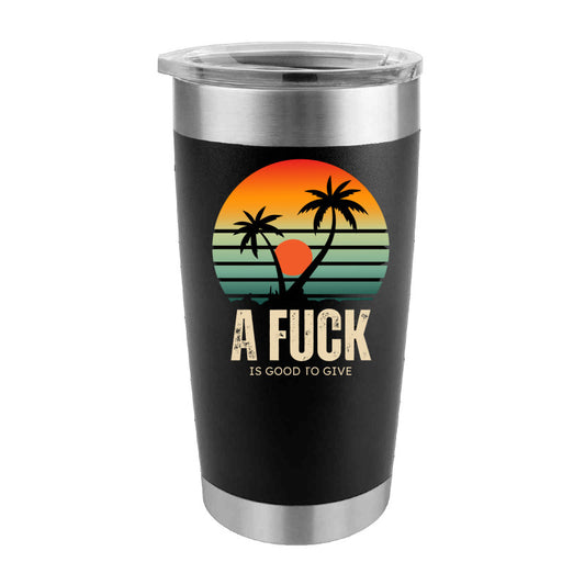 Oasis Vintage Print A Fuck is Good to Give 20 oz Tumbler